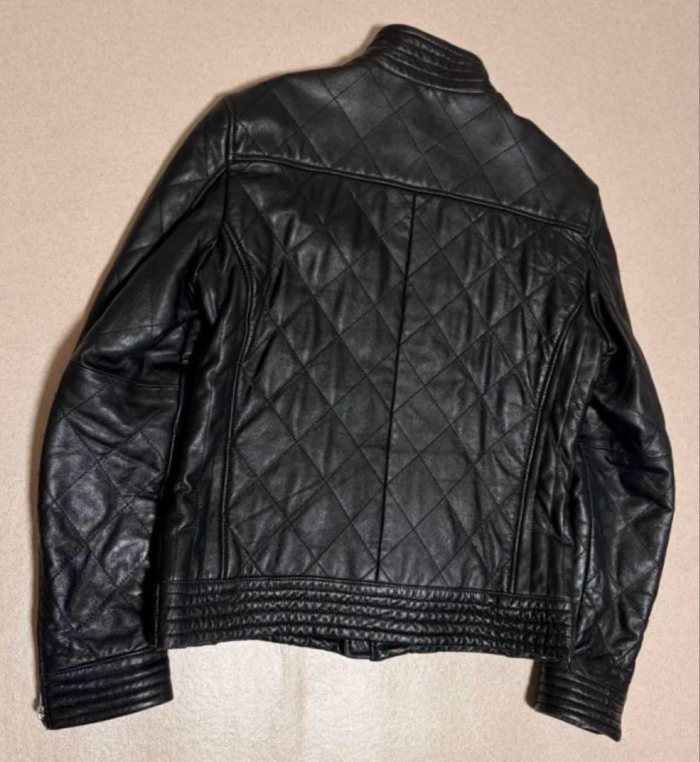 美品Men's Bigi Quilted Lamb Leather Jacket