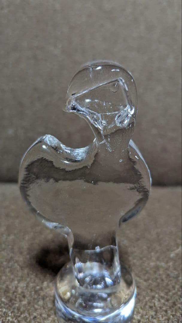 Erik Hoglund(エリックホグラン) ガラスオブジェ 鳥(クリア)