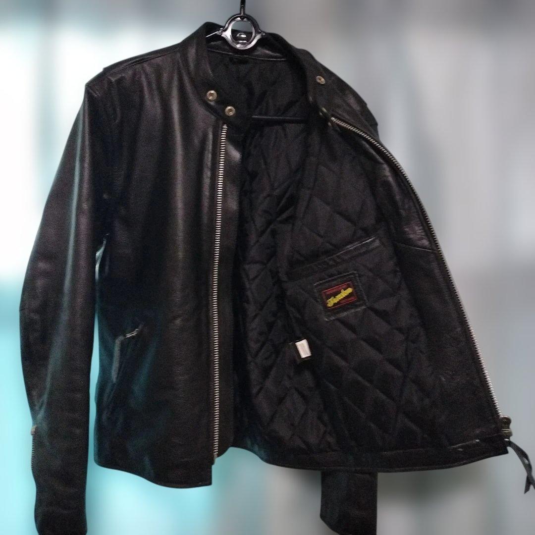 美品　FREEDOMシングルライダースジャケット