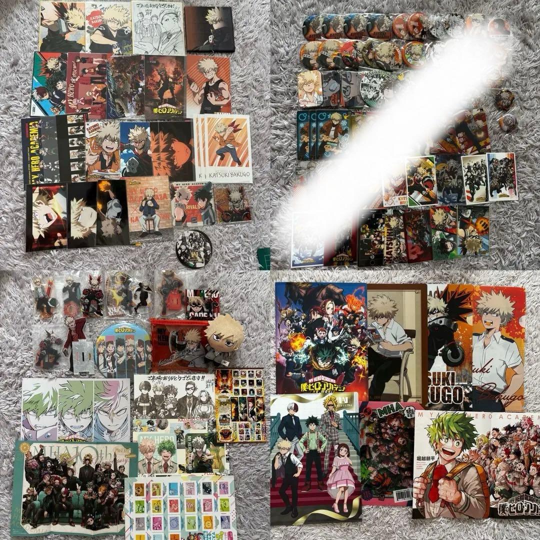 爆豪勝己 グッズ 缶バッチ アクスタ カード ポスター クリアファイルぬいぐるみ