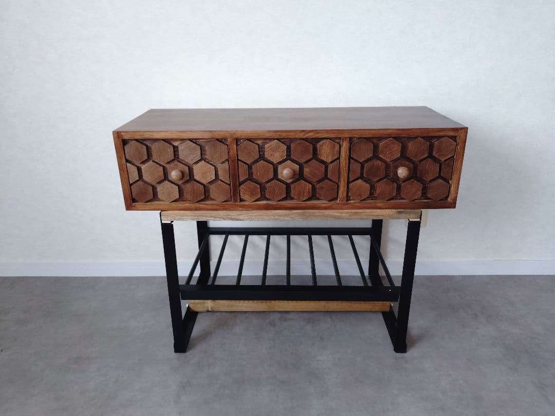 りりー　引き出し付きサイドテーブル