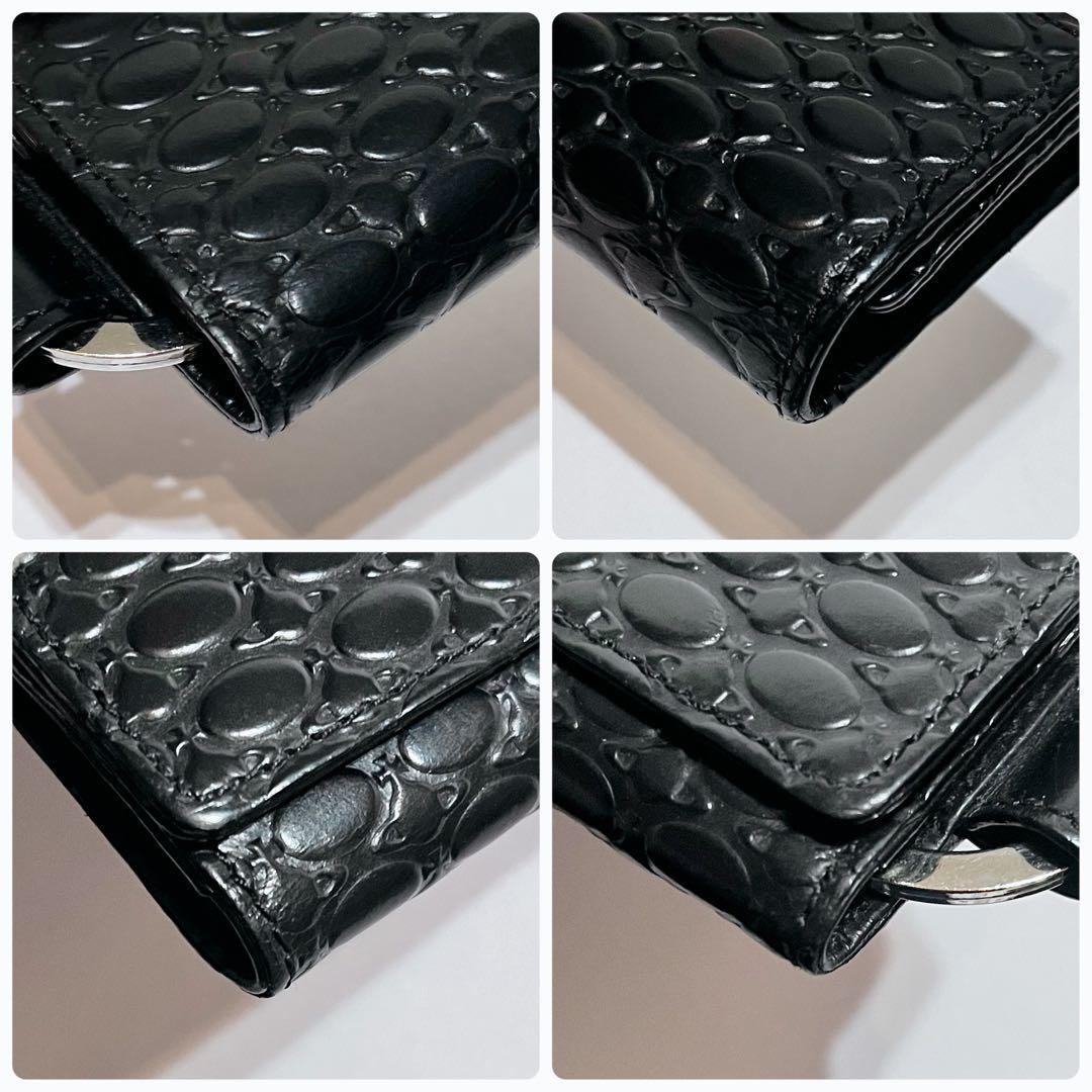 Vivienne Westwood オーブ 型押しレザー 5連キーケース 黒