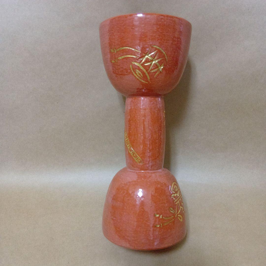 茶道具　赤鼓胴花入