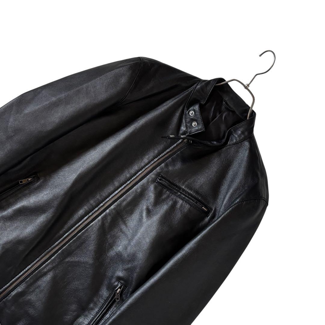 LICORICE リコリス　レザージャケット　シングル　羊革　ブラック　黒　L