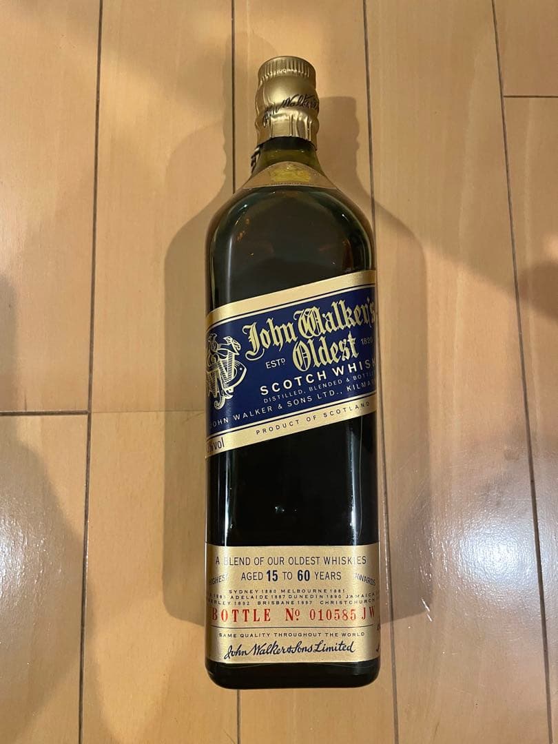 希少 初期ロット ジョンウォーカー オールデスト 15～60年 箱カード付き