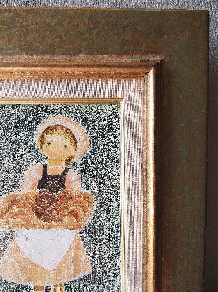 佐々木麻こ 作 「 パン屋さん 」1996年 SM 油彩