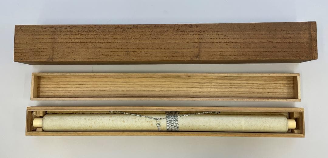 【真筆・希少】幕末の三舟 勝海舟 晩年書 掛け軸「至誠感天 得道多助」