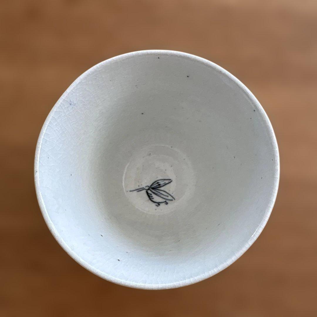 古伊万里　染付　糸瓜図　蕎麦猪口　広東型　骨董