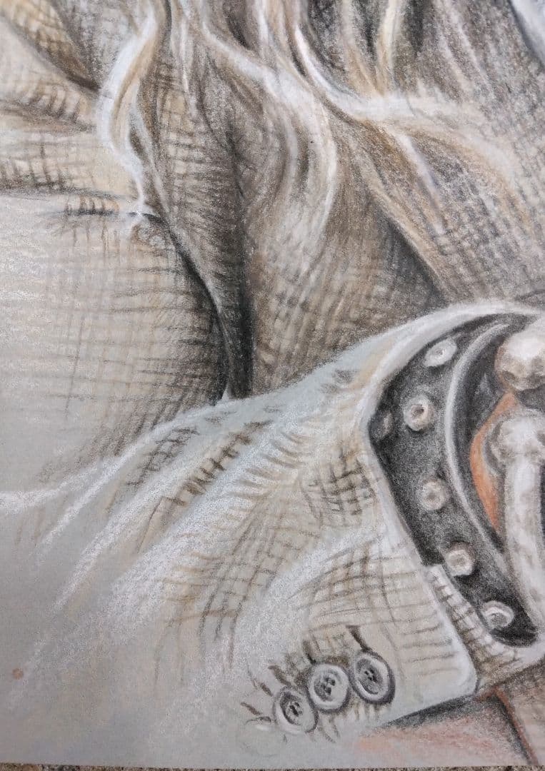 色鉛筆　人物画　原画