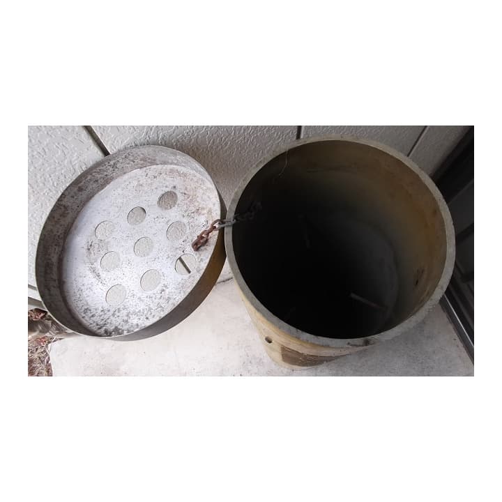 希少■(財)道路施設協会◆高速道路SA/PA使用●円筒型灰皿★払下品