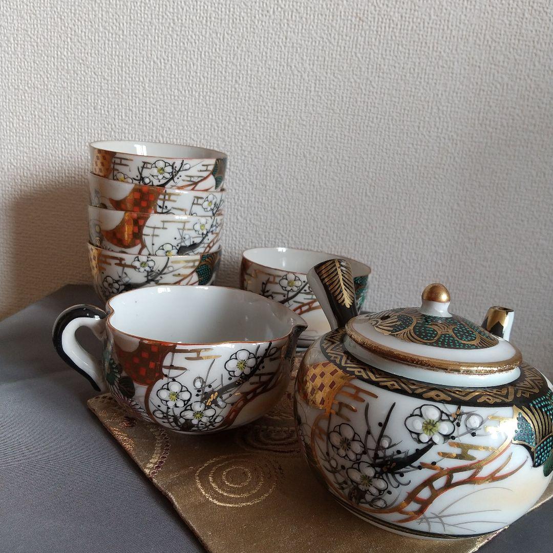 《期間限定出品》古物✴️煎茶道具✴️九谷焼器揃✴️6点セット