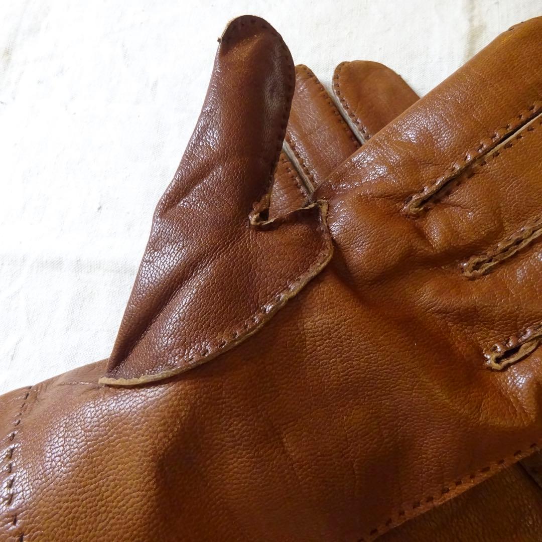 ヴィンテージ レザー グローブ メンズ フランス