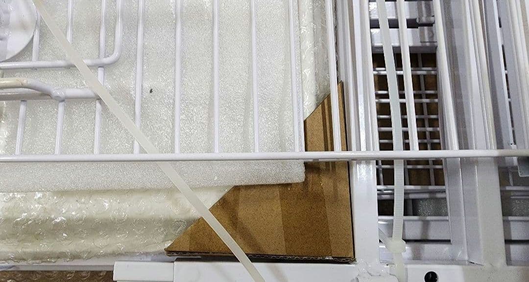 大型⑥バードケージ インコ オウム 鳥かご スタンド キャスター 白 えとぴりか