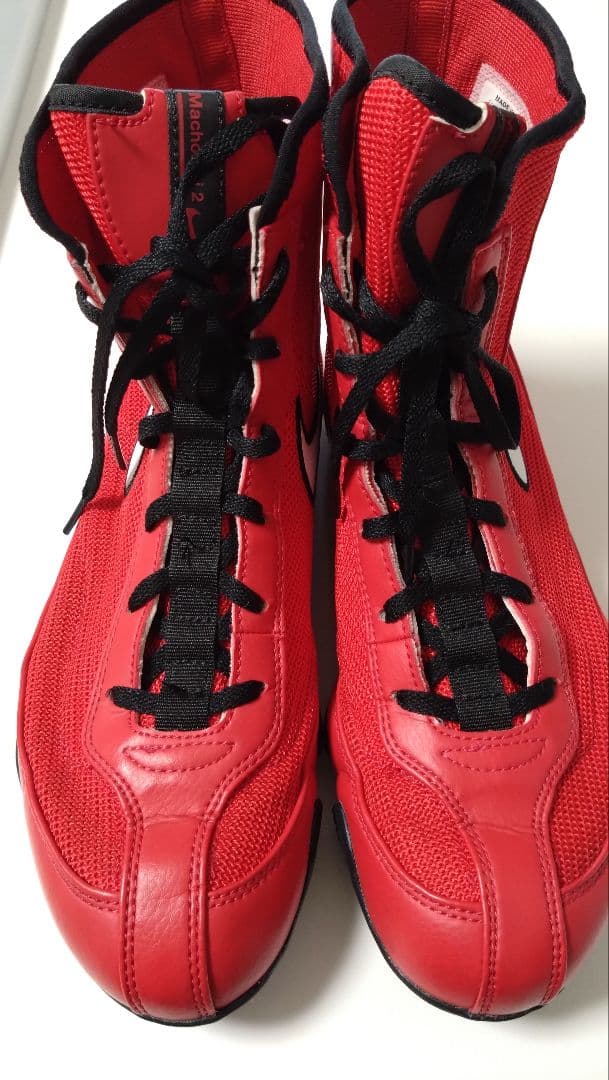 ビ*オ様 Nike ボクシングシューズ レッド 　マチョマイ2