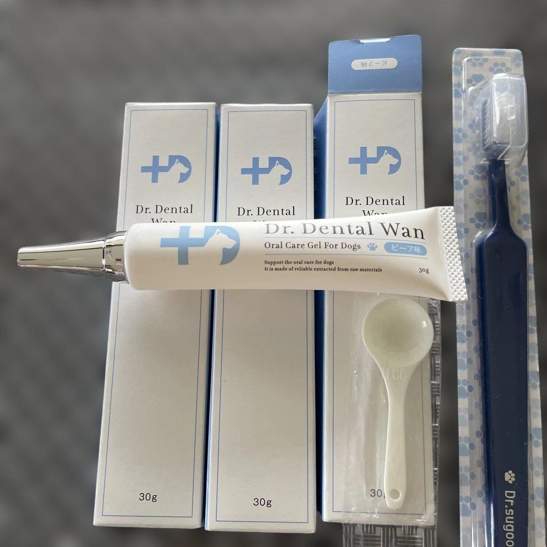Dr.Dental Wan オーラルケアジェル 30g3本セット　Dr歯ブラシ付