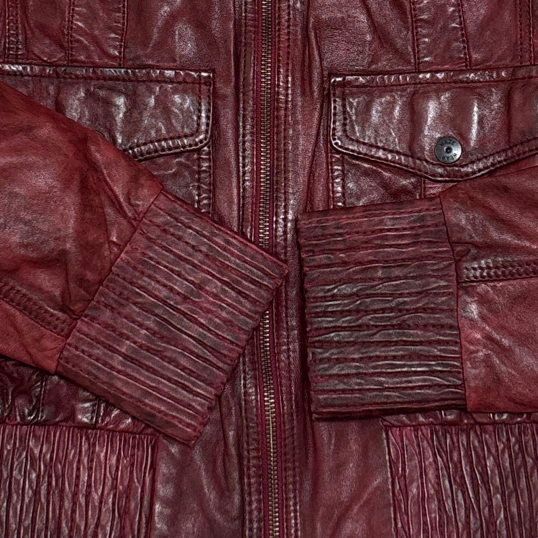 本日限定値下げ！US製 本革 リアルファー レザージャケット ギャル男 お兄系