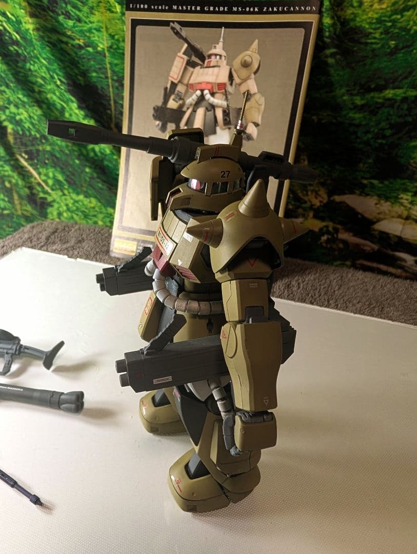 MS-06K　ZAKUCANNON 塗装済み完成品　マスターグレード