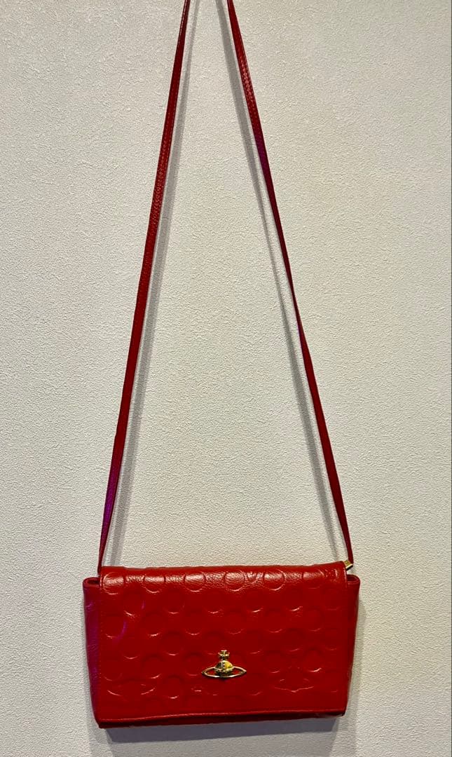 ヴィヴィアン☆ ショルダーバッグ　クロスボディ　斜めがけポーチ　オーブ　赤2