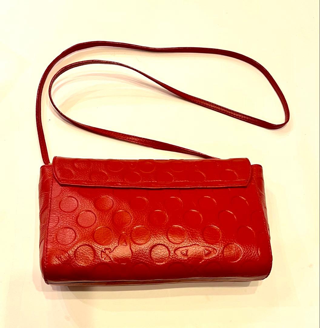ヴィヴィアン☆ ショルダーバッグ　クロスボディ　斜めがけポーチ　オーブ　赤2
