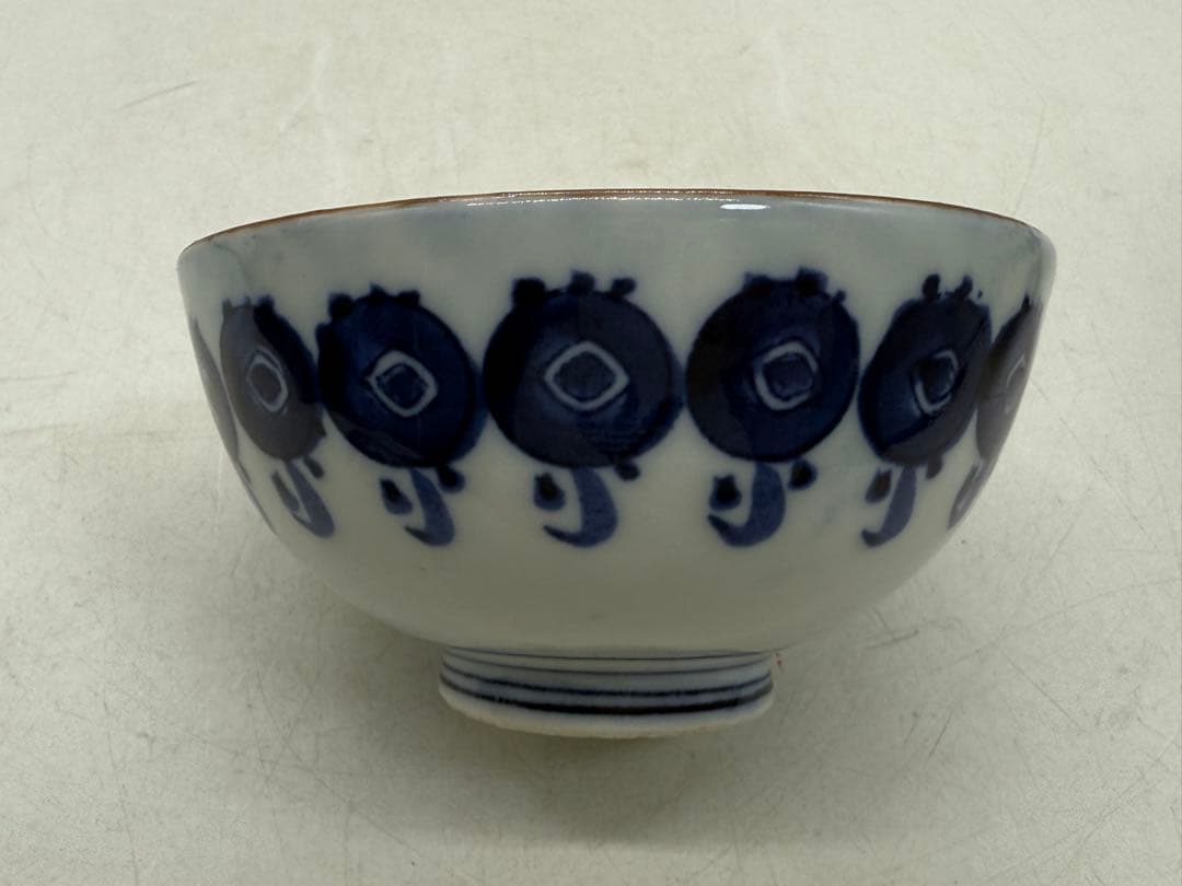 中国　清時代　道光庚子年製　染付蓋茶碗ペア　送料込み251130