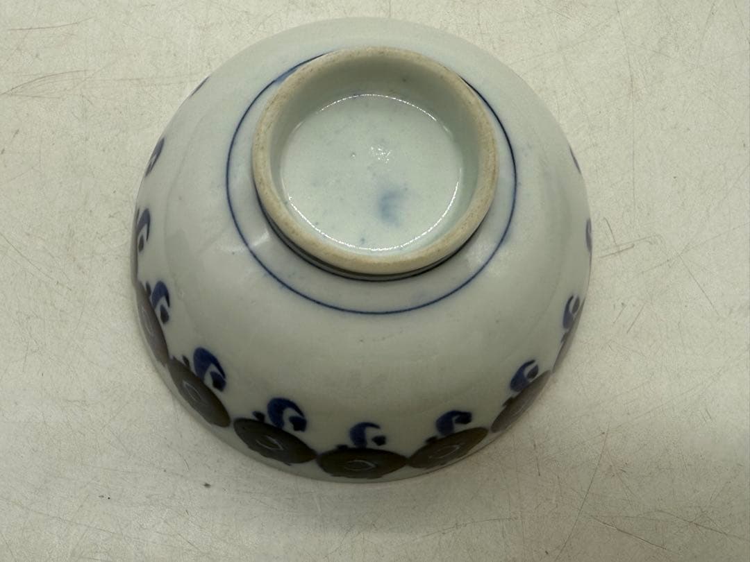 中国　清時代　道光庚子年製　染付蓋茶碗ペア　送料込み251130