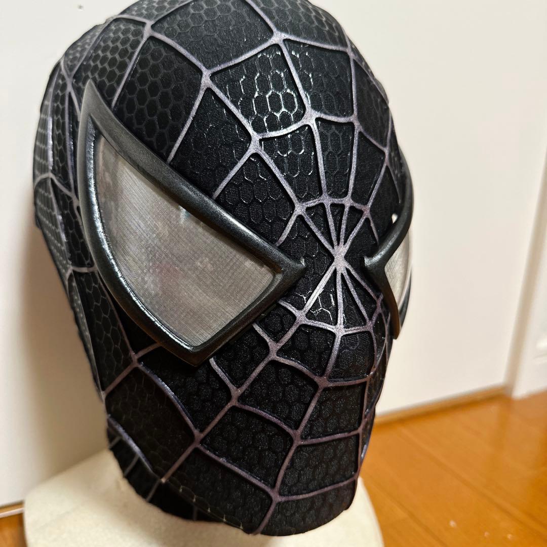 【超激レア入荷】 ブラックスパイダーマン　精巧マスク　1/1 マーベル