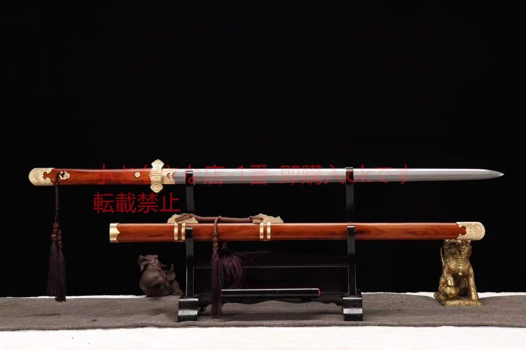 26寸百製鋼酸枝木八面唐剣羽林将軍 唐剣  模造刀·模擬刀  居合刀