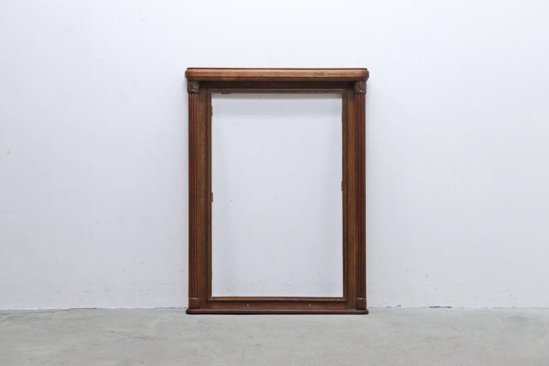 ヴィンテージ オーク無垢材 額 装飾 フレーム オブジェ 木枠 店舗什器