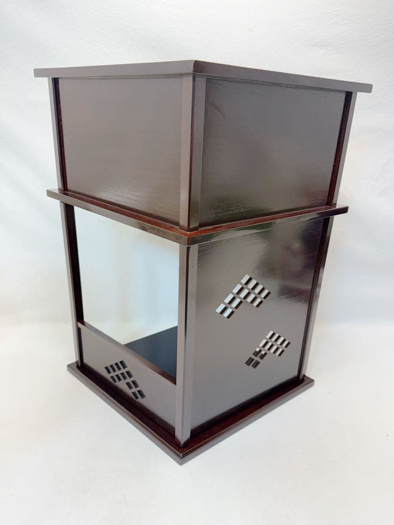 未使用 茶道具 淡々斎好み 徒然棚 溜塗 組立式 共箱