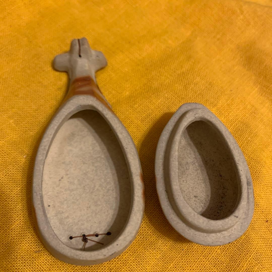 アンティーク　備前　香合　1客