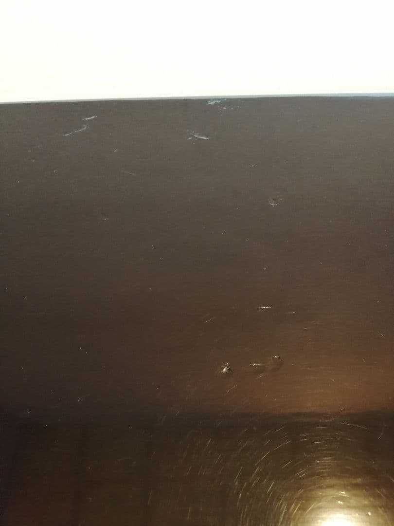 【茶道具】橋口宗榮造　黒掻合わせ塗長板　藪内流　長板82