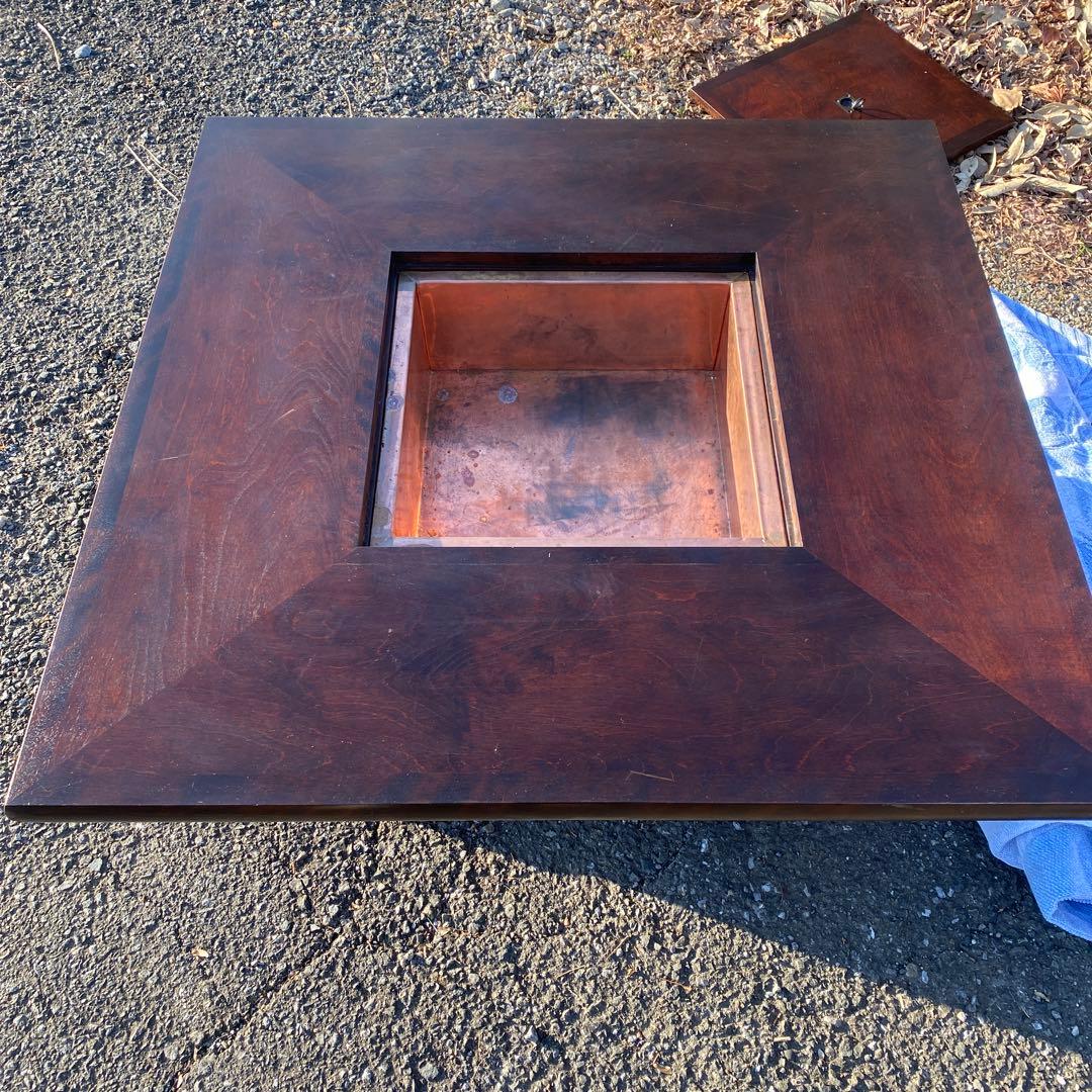 【YO51224】北海道民芸　囲炉裏テーブル　ローテーブル　古民家　（送料込）