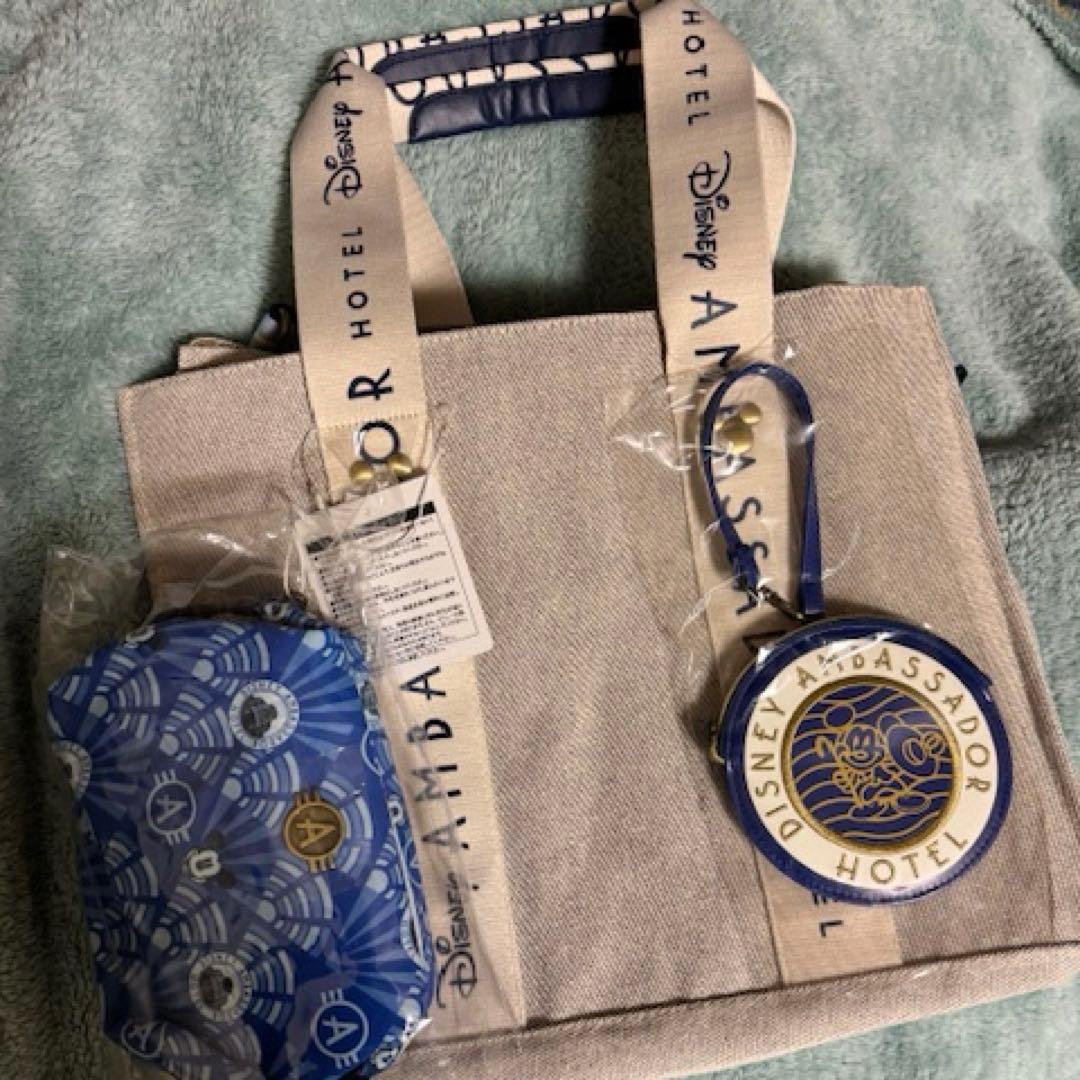 未使用新品タグ付きディズニーアンバサダーホテルトートバッグ宿泊者限定