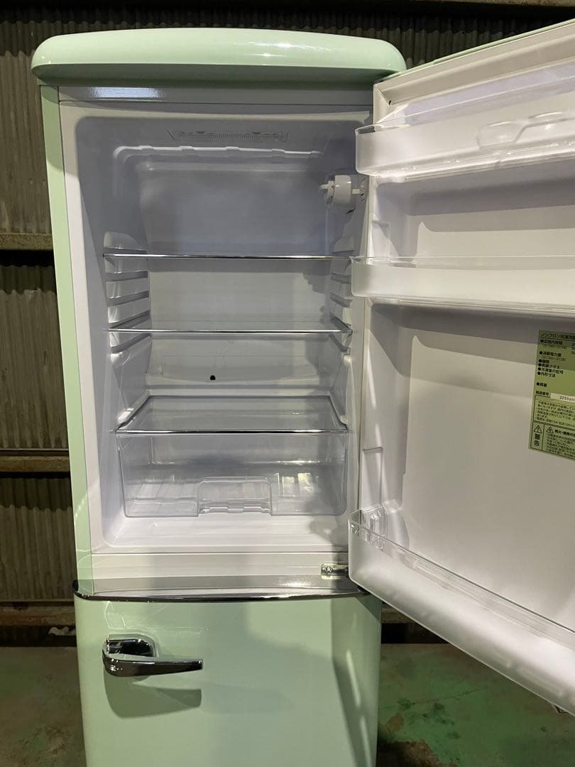2021年製 アイリスオーヤマ レトロ冷蔵庫