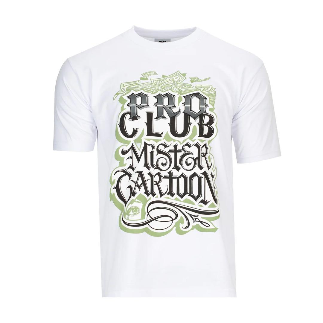 プロクラブ ミスターカートゥーン Tシャツ 白黒2枚セット