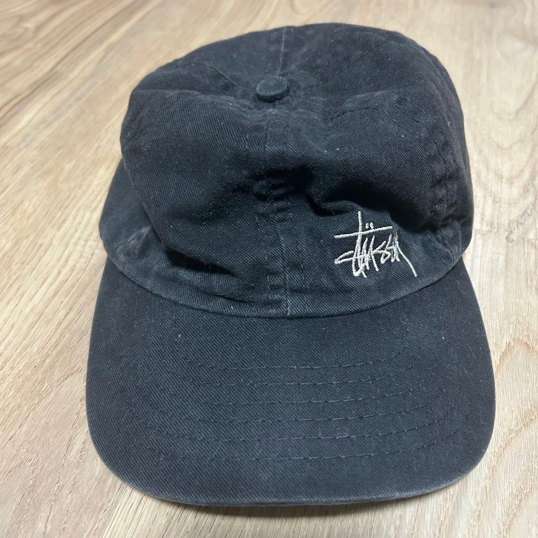 Stussy 黒　帽子　キャップ　90s オールド　stussy hats