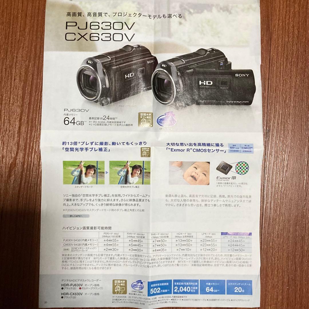 SONY HDR-CX630V ハンディカム