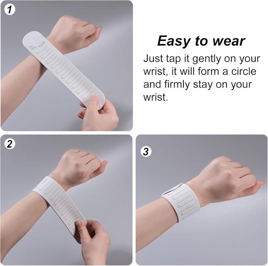 シリコンメモリストバンド 装着型ストラップ ペン 消しゴム付 防水