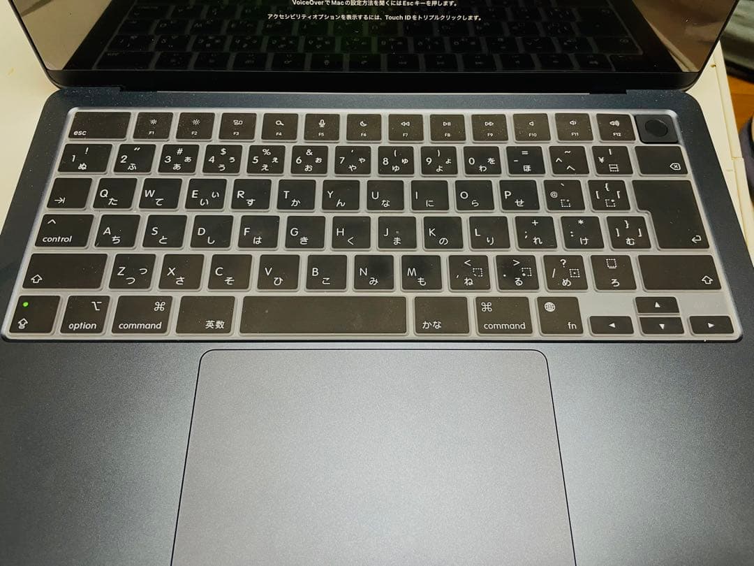 【美品】MacBookAir M2ミッドナイト本体13.6インチ