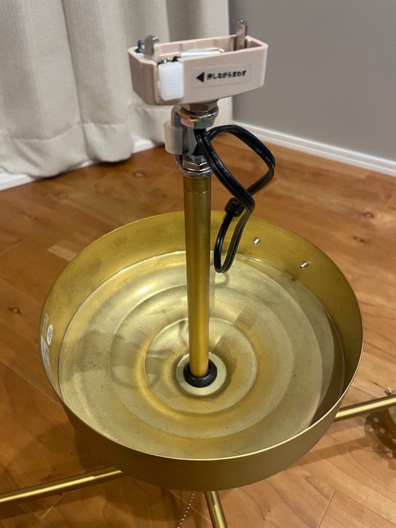 unico　MOON CROSS LAMP 4灯シーリングライト ゴールド