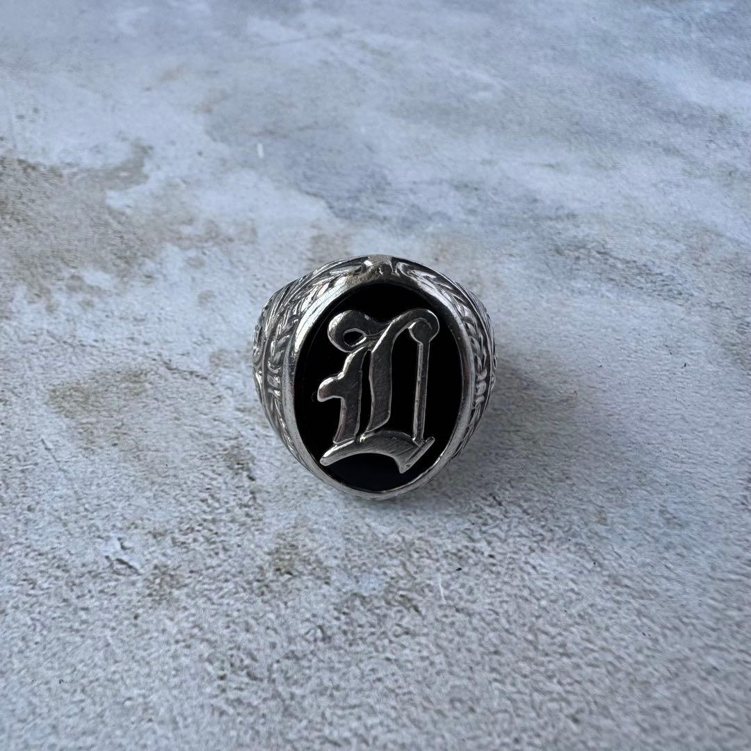 ヴィンテージ オールドイングリッシュリング シルバー925 11号 USA製