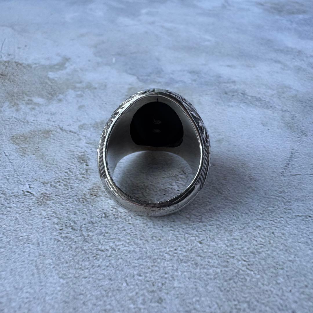 ヴィンテージ オールドイングリッシュリング シルバー925 11号 USA製