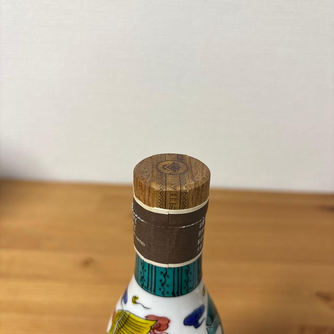 サントリー ウイスキースペシャルボトルコレクション 瓢型瑞鶴草花丸文 九谷焼❷