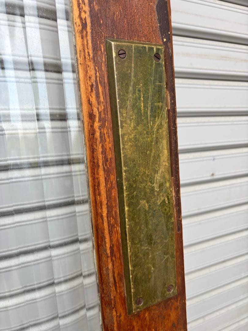 アンティーク建具 モールガラス戸(のんちゃんさん専用)