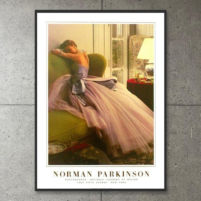 額装品/Evening Dress/ノーマン パーキンソン/アート/ポスター
