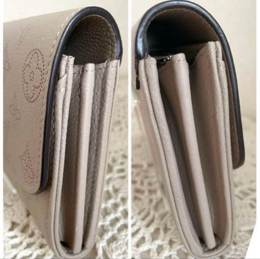 未使用級　ルイヴィトン　マヒナ ポルトフォイユ イリス ガレ