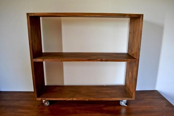 チェスト・キャビネット Antique Book open Shelf Caster