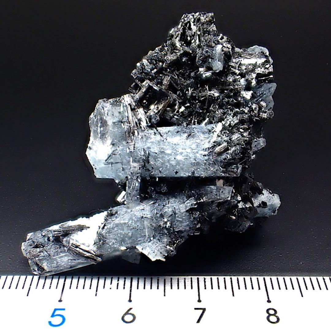 【ナミビア/エロンゴ産】アクアマリン＆ブラックトルマリン(ショール)