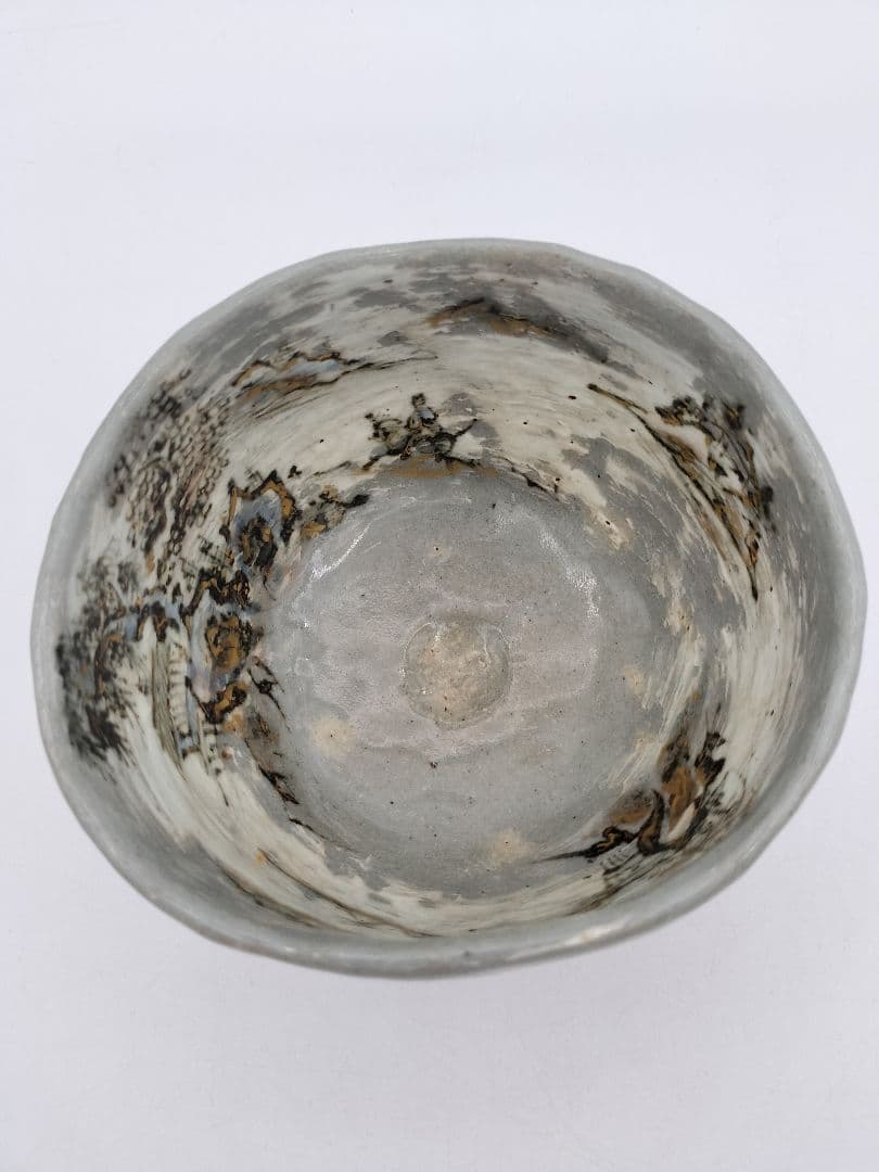 b942【新品・未使用】茶碗 乾山 山水 寺尾陶象 木箱 茶道具