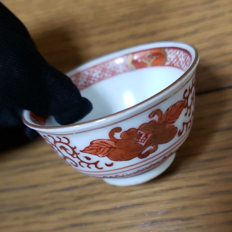 九谷焼のお猪口のセット　骨董品